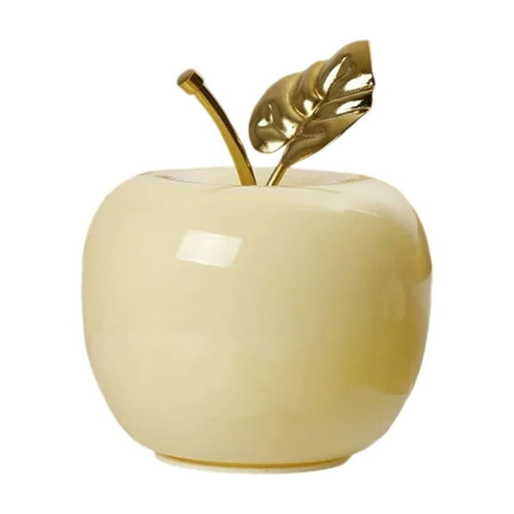 Cheapark Cute Fruit Glass Night Lights - With Metal Leaves for Home Bedroom Bedside & Kitchen, Christmas & Birthday Gifts