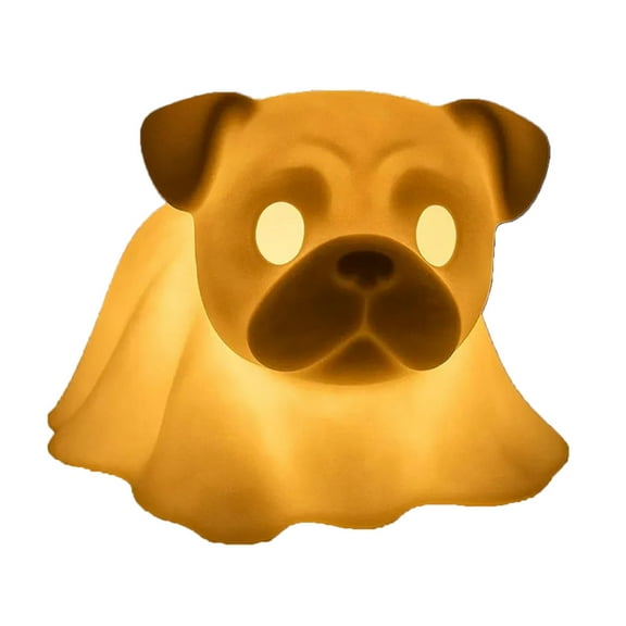 Cheapark Dachshund Ghost Lamp Figurine - Glowing French Design Nightlight for Pet Enthusiasts Bedroom Quirky Home Decor