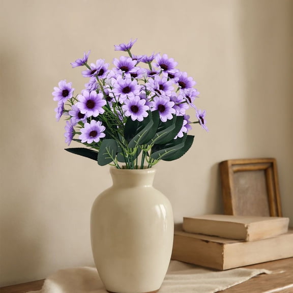 Cheapark Daisy Faux Flower Bloom Small Floral Ornament Indoor Table Decor For Spring Refresh Mother Day And Daily Household Layout
