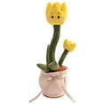 thumbnail image 1 of Cheapark Dancing Tulips Electronic Toy - 60-Song Musical Succulent Decor with Speaking Function for Festive Entertainment, 1 of 8