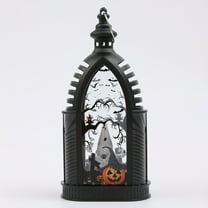Cheapark Decorative Pumpkin Skeleton Lantern With Led Light For Hanging Halloween Party Witch Lamp Spooky Ambience