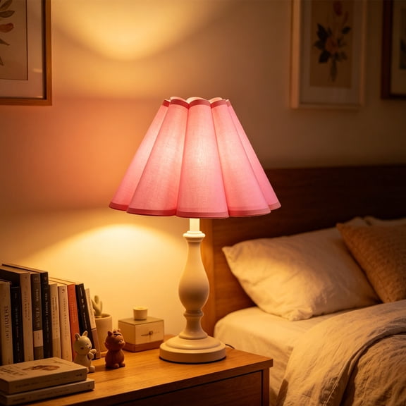 Cheapark Detachable Floral Lamp Shade Petal Light Cover Soft Diffuser Accessory for Table Lamp Bedroom Living Room Warm Gentle Light Home Decor Ornament Gift