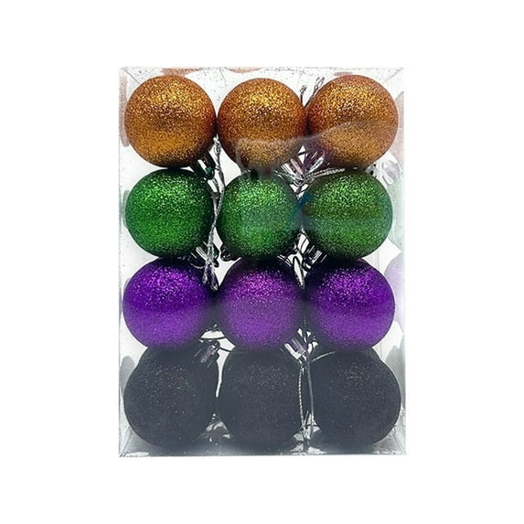 Cheapark Diam 40mm Christmas Ball Pendant, Decorative Shatterproof Christmas Tree Pendants Hanging 30mm Christmas Baubles Balls Ornaments Set, 24 Pack