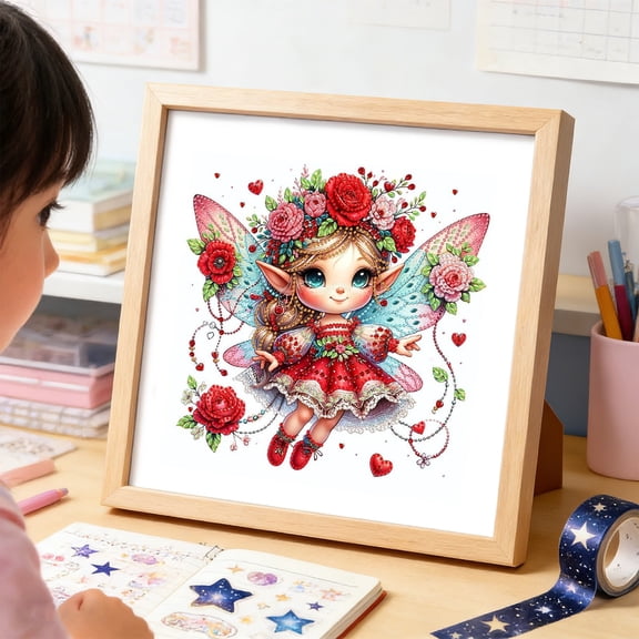 Cheapark Diamond Art Painting Rhinestone Inlaid Canvas Craft Set Fine Workmanship For Adult Leisure Daily Indoor Wall Simple Home Decoration