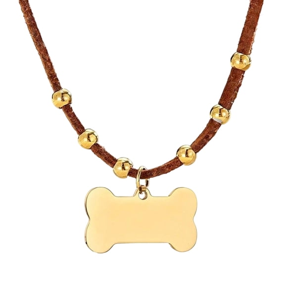 Cheapark Dog Anti Loss ID Collar Stainless Steel Engraved Personalized Name Tag Identification Pet Collar Accessory