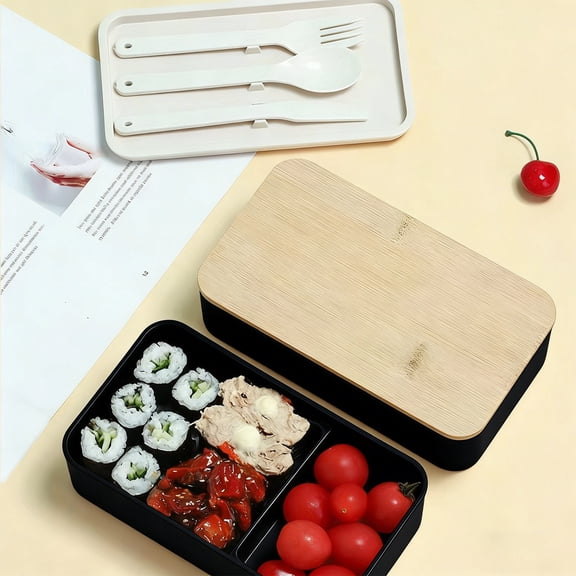 Cheapark Double Layer Bento Box Lunch Container 39 Oz Portable Food Storage for Office Work Outdoor Picnic Meal Prep