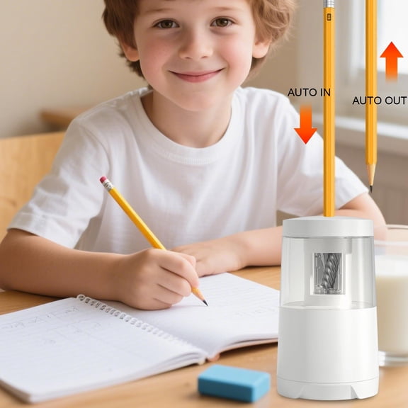 Cheapark Dual Power USB Electric Automatic Pencil Sharpener Tool Gift