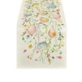thumbnail image 1 of Cheapark Durable Linen Gift Easter Table Runner Spring-Themed Rabbits Eggs Design for Home Holiday Dinner Party Decorations, 1 of 6