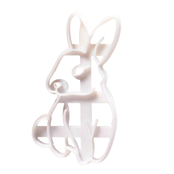 Cheapark Easter Bunny Cookie Cutter Metal Baking Tool for Spring Holiday Cooking and Party Treats