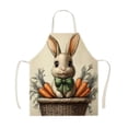 thumbnail image 1 of Cheapark Easter Bunny Print Apron for Kitchen Cooking Holiday Festive Party Decorations, 1 of 6