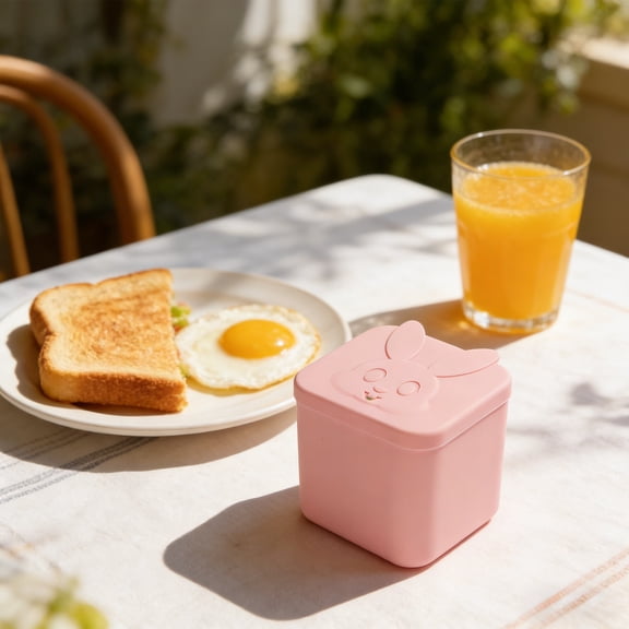 Cheapark Easter Bunny Silicone Snack Containers Mini Lunch Boxes for Food Storage Easter Home Kitchen Daily Use