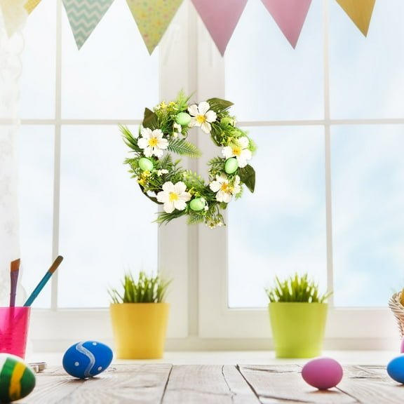 Cheapark Easter Wreath Decorations, Spring Holiday Ornament for Home and Party Decor