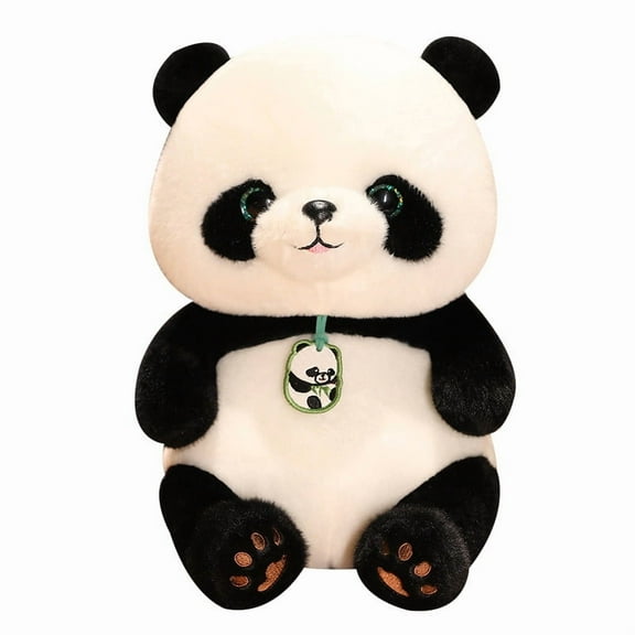 Cheapark Emotional Support Panda Plush Toy Ultra Soft Fur Realistic Natural Motion for Home Travel Mood Healing Stress Relief Comfort Toy