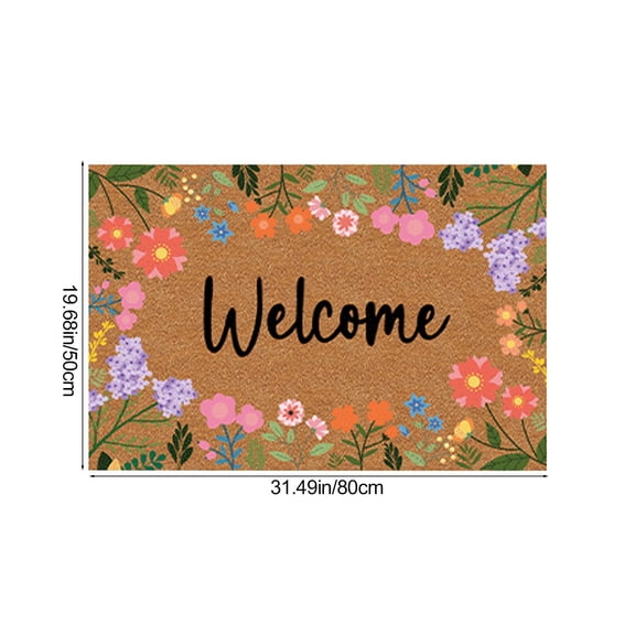Cheapark Entryway Door Rug Household Front Door Mat Dustproof Wear Resistant Ground Cushion for Home Gate Porch Outdoor Passage Daily Household Entrance Soft Decoration Gift