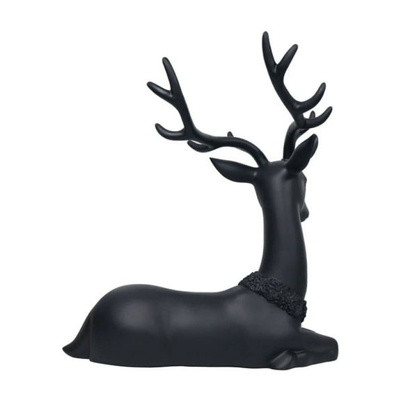 Cheapark European-Style Imitation Metal Deer Statue - Weather-Resistant Finish for Indoor Outdoor Entryway, Stylish Home Accent for Christmas Holiday Decor