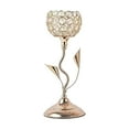 thumbnail image 1 of Cheapark Exquisite Crystal Flower Candle Holder With Gold Base - Elegant Gift Romantic Decor For Home Any Space Valentine's Day Per fect, 1 of 6