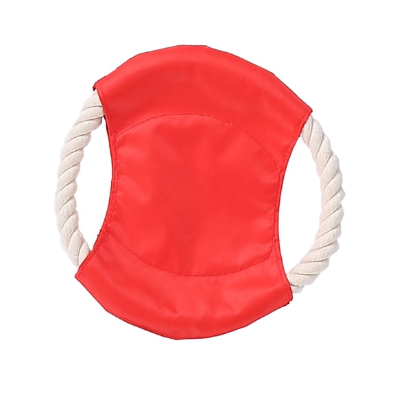 Cheapark Fabric Rope Pet Flying Disc Bite Resistant Dog Training Toy Teething Chew Toy Outdoor Interactive Play Educational Pet Supply