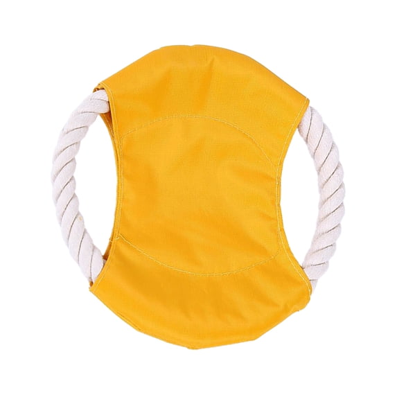 Cheapark Fabric Rope Pet Flying Disc Bite Resistant Dog Training Toy Teething Chew Toy Outdoor Interactive Play Educational Pet Supply