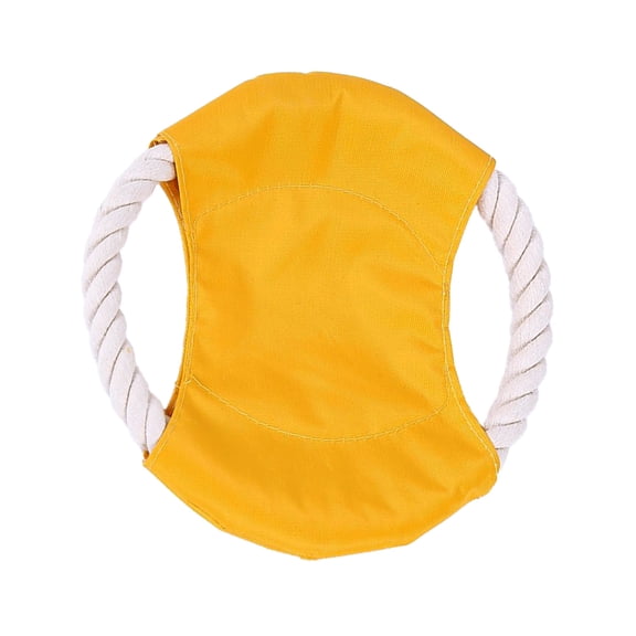 Cheapark Fabric Rope Pet Flying Disc Bite Resistant Dog Training Toy Teething Chew Toy Outdoor Interactive Play Educational Pet Supply