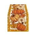 thumbnail image 1 of Cheapark Fall Table Runner Decorations Maples Leaves Table Runner Fall Table Decor Autumn Harvest Pumpkin Turkey Pattern Table Flag Thanksgiving Decorations For Home Tables Dinner, 1 of 6