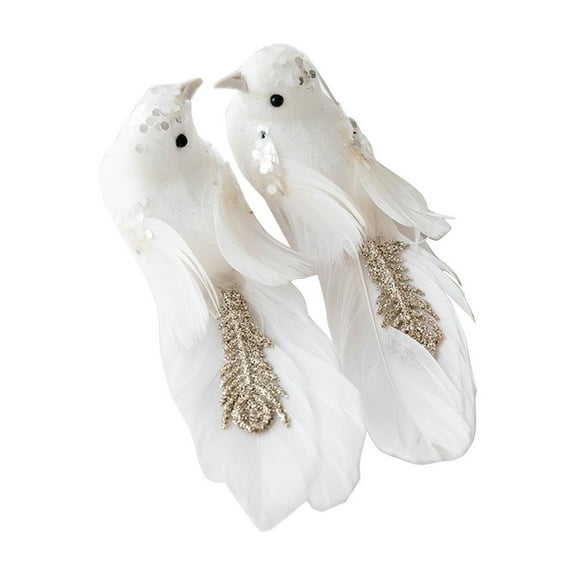 Cheapark Faux Flying Birds Christmas Decorations - Realistic Tree Branch Props - Scene-Setting Hanging Accents for Xmas Tree Holiday