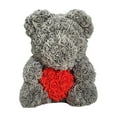 thumbnail image 1 of Cheapark Faux Rose Bear with Heart 10 Inches Tall Artificial Flower Gift Teddy Bear for Valentines Day Gift Anniversary Home Decor, 1 of 6