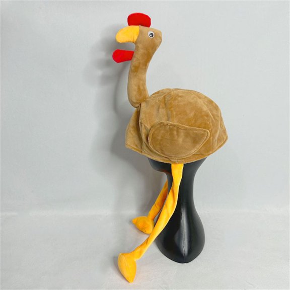 Cheapark Festive Turkey Hat - Cute & Comfortable One-Size Design with Eye-Catching Details, Perfect for Family Carnival Gatherings, Thanksgiving Parties & Holiday Celebrations