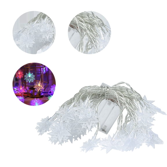 Cheapark Five Star Mini LED String Lights Battery Operated Fairy Lights for Bedroom Holiday Party Home Decor Gift