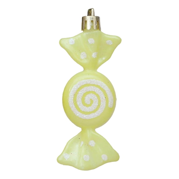 Cheapark Flat Colored Plated Candy-Shaped Pendants - Bright Festive Ornaments, Hanging Decor for Christmas Tree & Holiday Arrangements