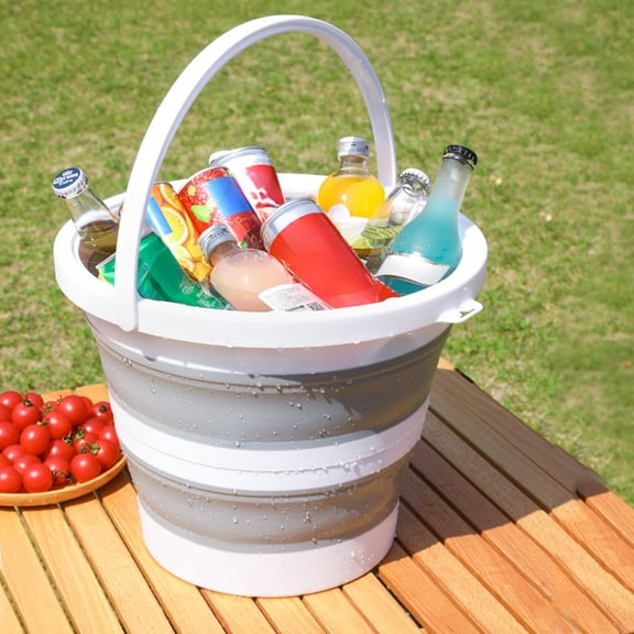 Cheapark Folding Bucket Portable Telescopic Water Pail Collapsible Design For Outdoor Fishing Beach Car Washing Water Storage Gift