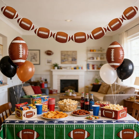 Cheapark Football Party Banners Game Day Decor Pennants For Indoor Sports Party Home Celebration Decoration