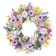 thumbnail image 1 of Cheapark Front Door Spring Wreath with Artificial Green Leaves Flowers for Indoor Outdoor Party Home Decor, 1 of 6