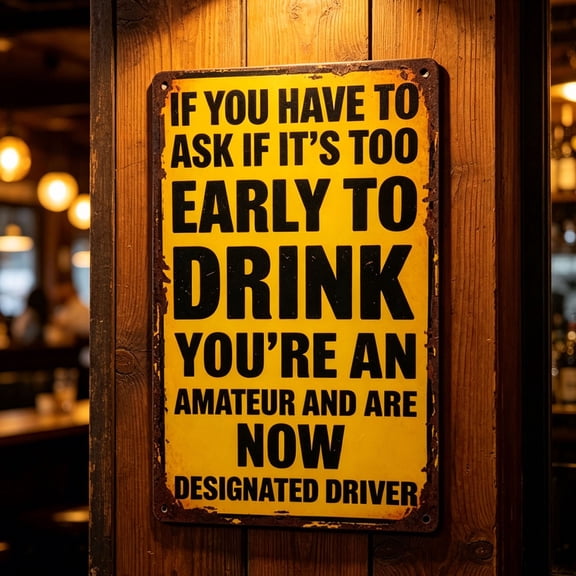 Cheapark Funny Drinking Theme Vintage Metal Sign For Bar Indoor Wall And Household Decor Gift