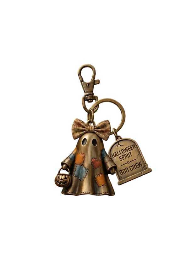 Ghost Keychain Specter Key Ring for Keys Bag Purse Backpack Halloween Spooky Cute Decorative Accessory Festive Ornament Gift
