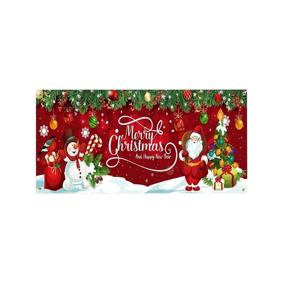 Cheapark Gift Christmas Garage Banners - Festive Flag for Door, Backdrop & Party Atmosphere Outdoor Holiday Decor