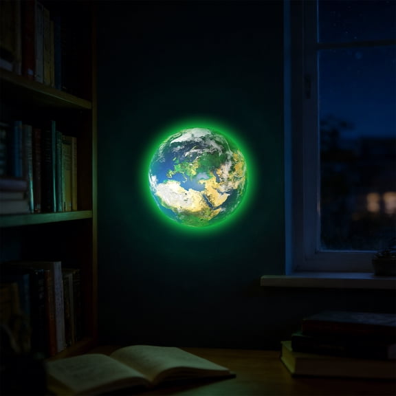 Cheapark Glow In The Dark Wall Sticker World Continent Map Decor Bedroom Living Room Home Wall Decal