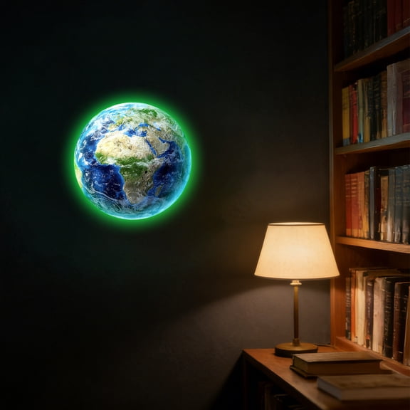 Cheapark Glow In The Dark Wall Sticker World Continent Map Decor Bedroom Living Room Home Wall Decal
