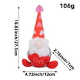 thumbnail image 1 of Cheapark Gnome Doll Plush Decorative Ornament Soft Fabric Cute Design For Valentine's Day Easter St. Patrick's Day Home Decor, 1 of 7