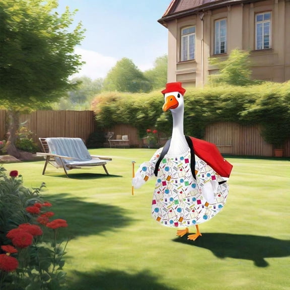 Cheapark Halloween Goose Outfit Witch Lawn Porch Goose Clothes Fall Halloween Goose Costume For Geese Outdoor Patio Yard Lawn Decoration