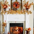thumbnail image 1 of Cheapark Halloween Pumpkin Rattan Flying Witch Decor Novelty Holiday Gift Internet Star Maple Leaf Ornament For Festive Home Party Accent, 1 of 6