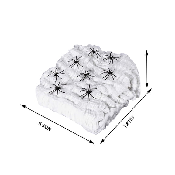 Cheapark Halloween Spider Web Cotton Silk Gauze Stretchable Cobweb Decor Yard Lawn Porch Haunted House Bar Escape Room Scene Layout Spooky Atmosphere Prop For Fall Outdoor Indoor Party Gift