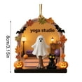 thumbnail image 1 of Cheapark Halloween Spooky Hanging Decor 12inch Bat Ghost Cutouts For Ceiling Doorway Window Holiday Home Atmosphere, 1 of 6
