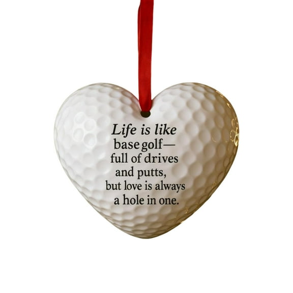 Cheapark Heart-Shaped Baseball Christmas Ornament - Sporty Festive Design, Unique Accent for Christmas Tree & Holiday Gift-Giving