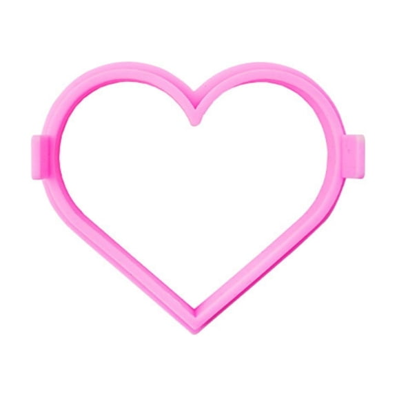 Cheapark Heart Shaped Pancake Silicone Molds 2 Options Reusable Non-stick Kitchen Tools Perfect For Valentines Day Romantic Breakfast