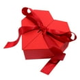thumbnail image 1 of Cheapark Heart-Shaped Valentine's Day Gift Box - Double Door Design with Ribbon Bow, Elegant Storage for Jewelry Flowers Candles, Perfect Romantic Present for Anniversary, 1 of 4