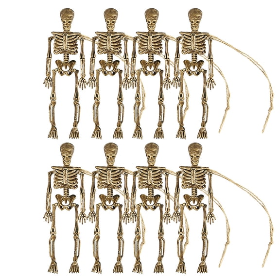 Cheapark Human Skeleton Resin Statue Full Body Skull Bone Prop for Bar Escape Room Haunted Basement Halloween Indoor Commercial Spooky Scene Layout Display Decor Gift