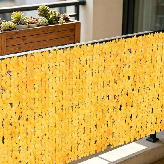 Cheapark Hydrangea Hedge Faux Flower Fence for Outdoor Garden Yard Artificial Floral Screen Privacy Landscape Barrier Gift
