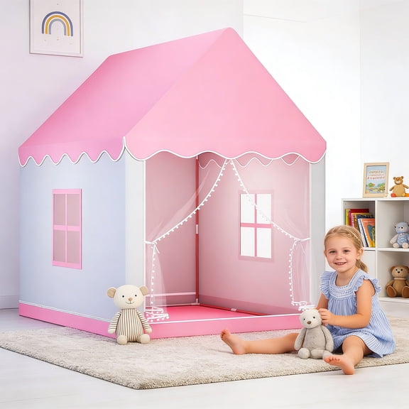 Cheapark Indoor Castle Toy House Dreamy Game Tent Home Living Room Play Tent Indoor Leisure Decor Supply