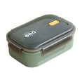 thumbnail image 1 of Cheapark Insulated Food Container Bento Lunch Box Plastic Large Capacity Compartment Style C for Office Daily Meal Prep, 1 of 6