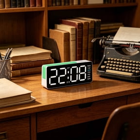 Cheapark LED Clock Multi Function Digital Timepiece For Bedside Desktop Home Office Date Temp Time Display Clock For Daily Schedule And Wake Up Use Gift